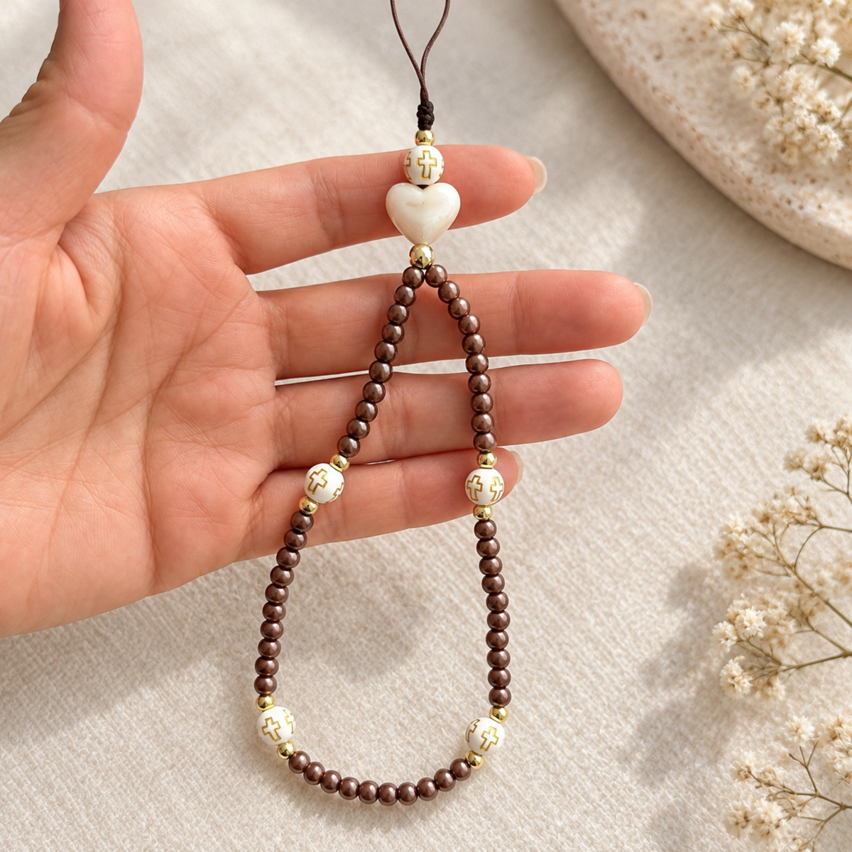Rosary Phone Charm