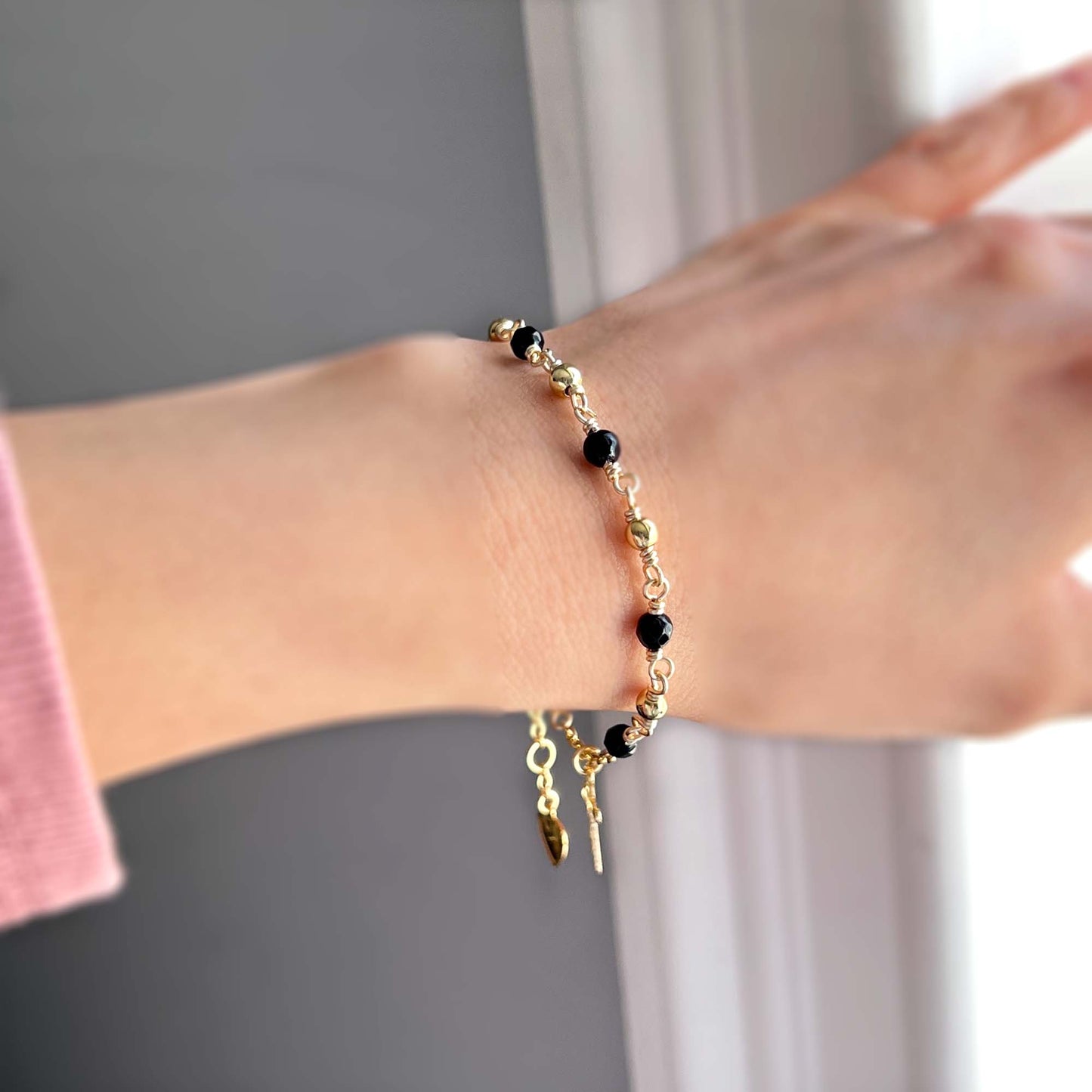 Black Rosary Bracelet