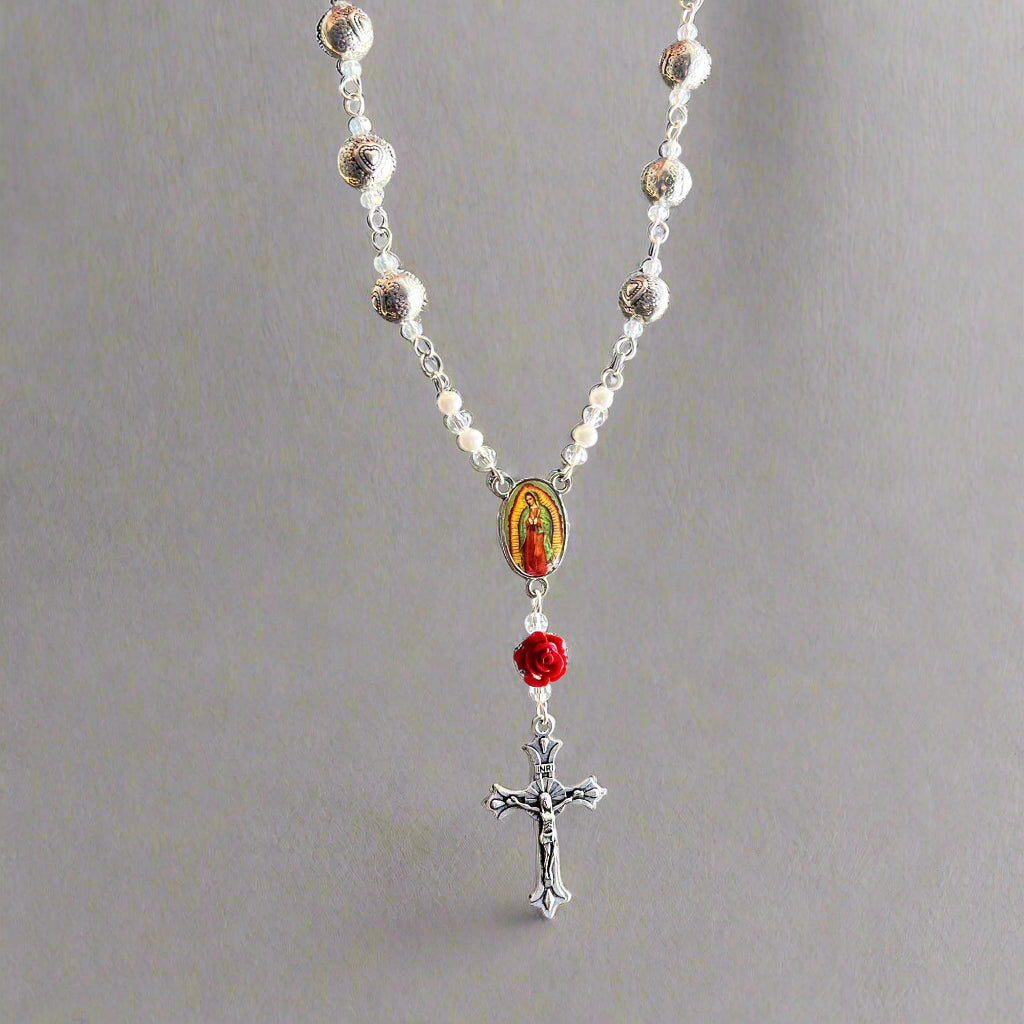 Virgin Mary car charm