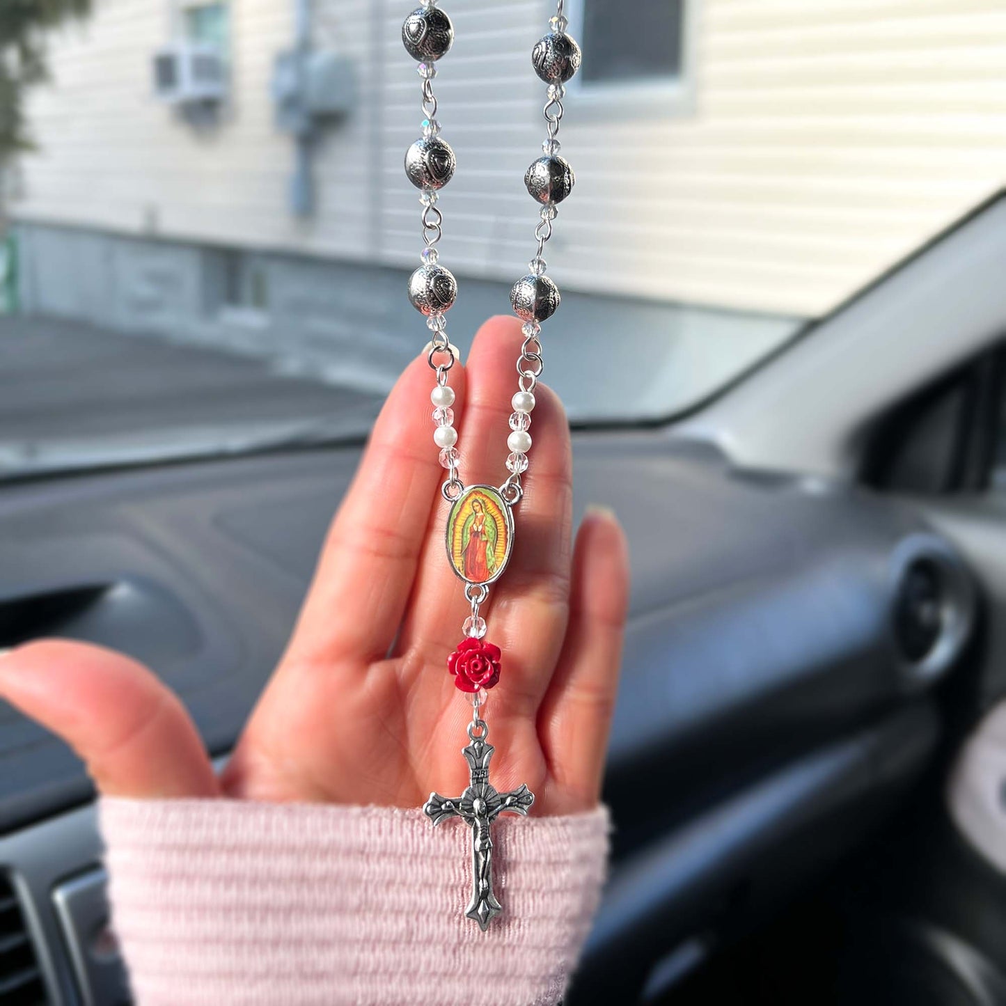 Virgin Mary Car Charm