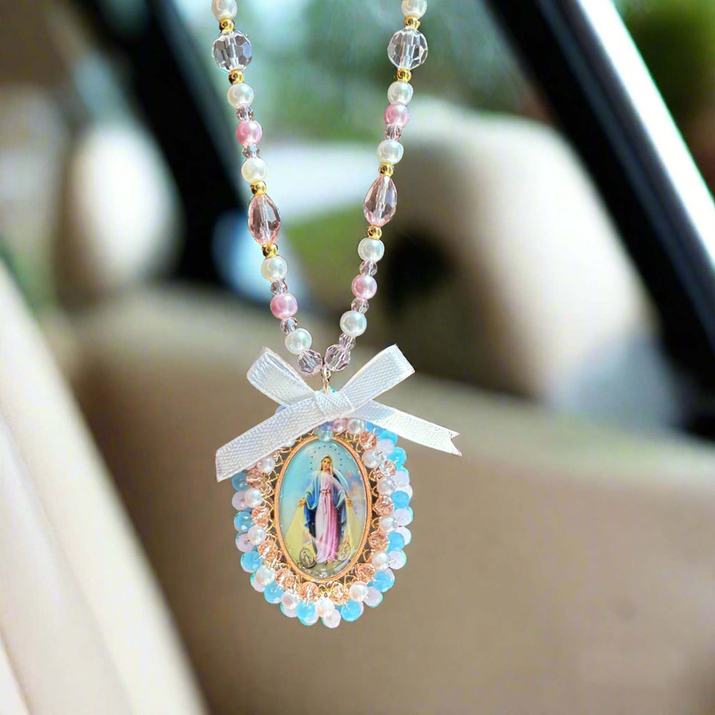 Mary Car Charm
