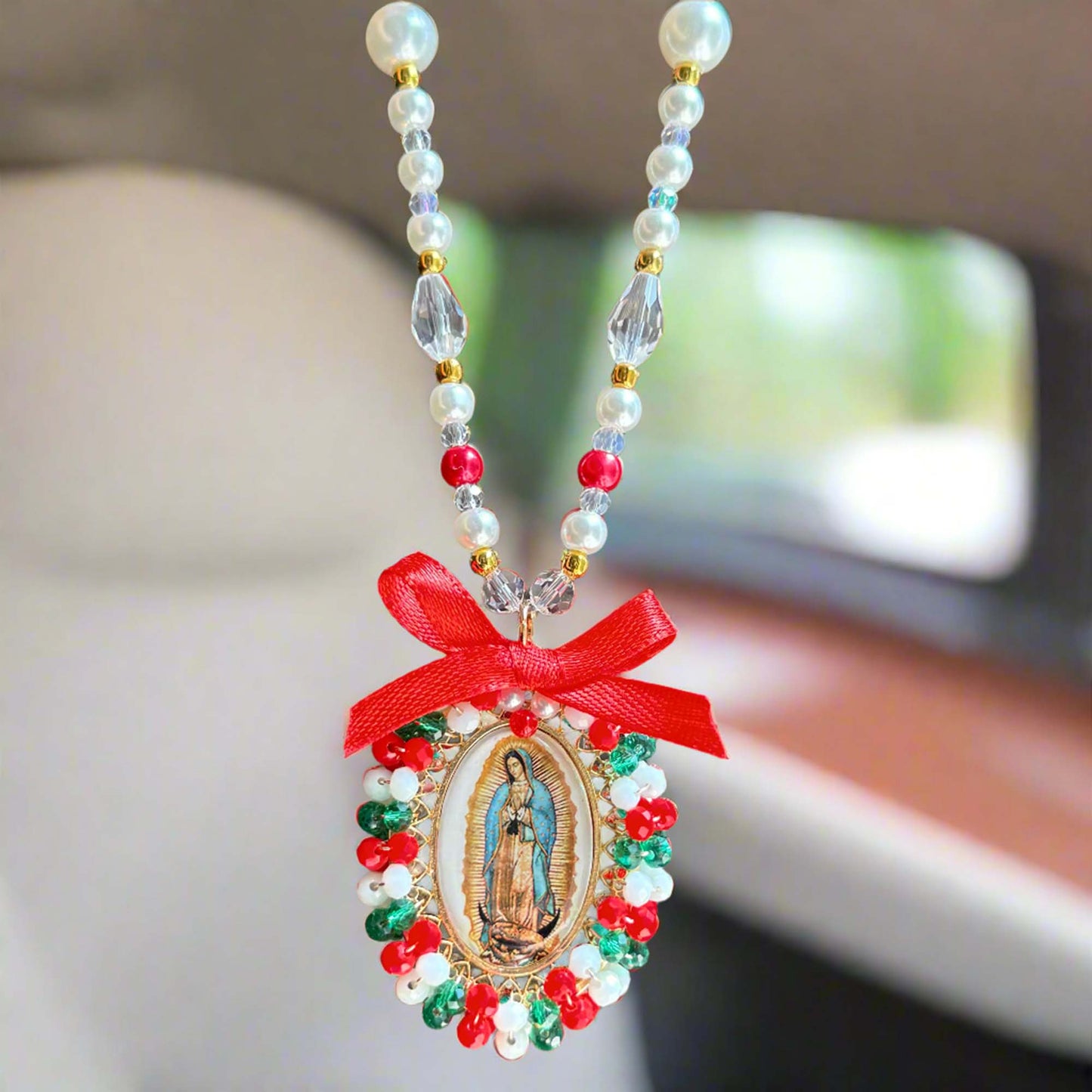 Virgin Guadalupe Mexican Car Charm