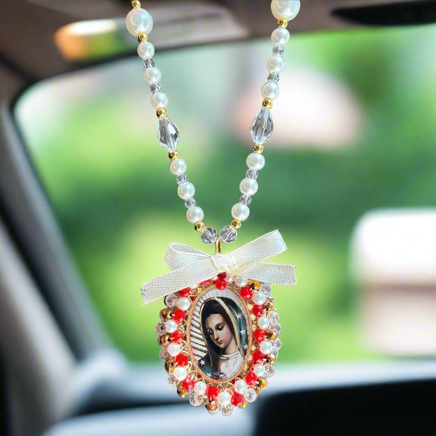 Mary Car Charm