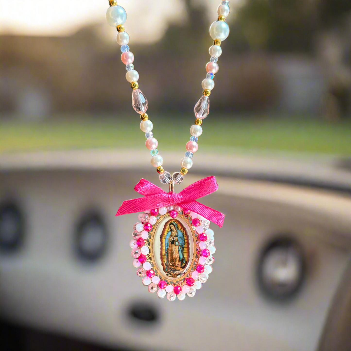 Mary Car Charm
