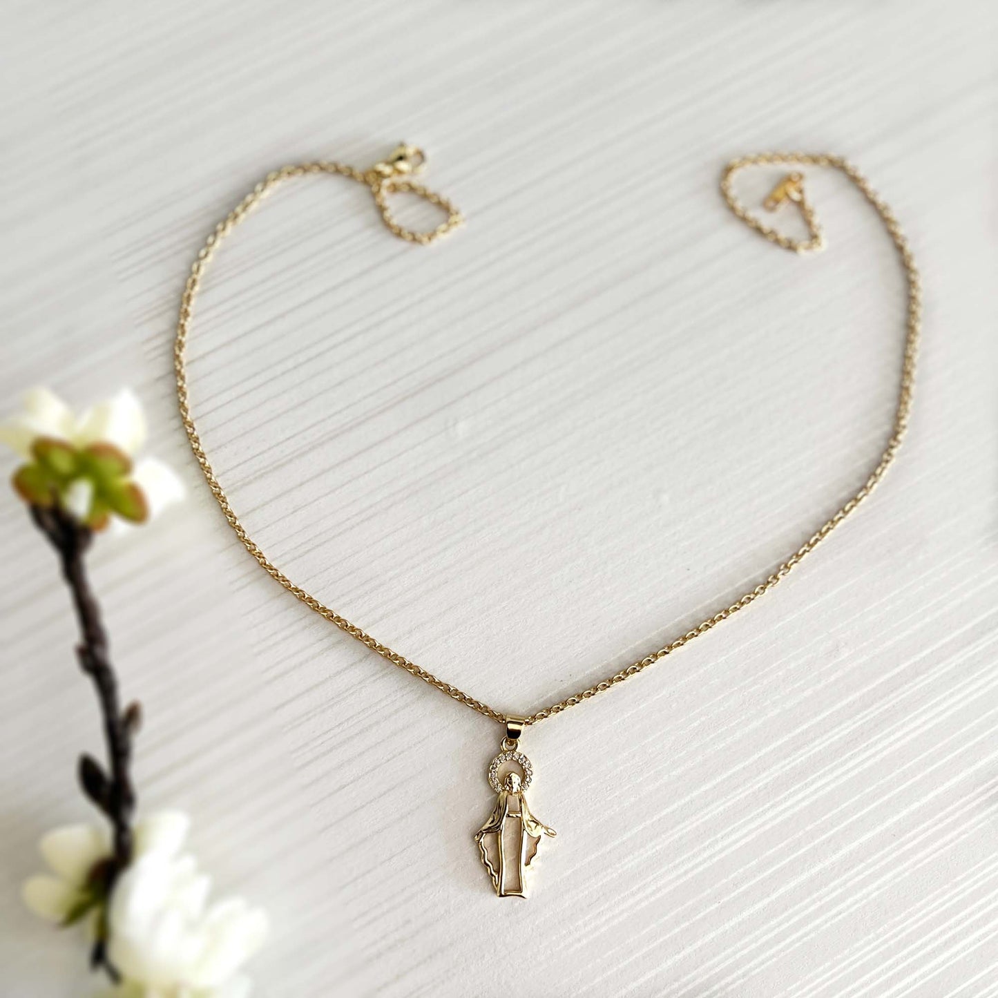 Miraculous Virgin Gold Necklace