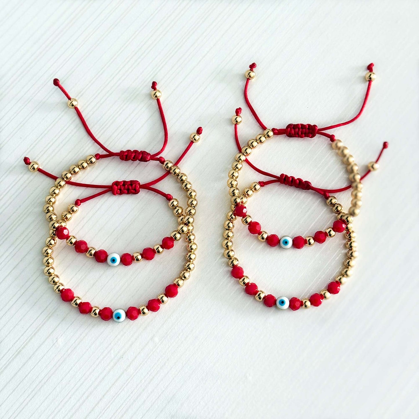 Evil Eye Red String Bracelet