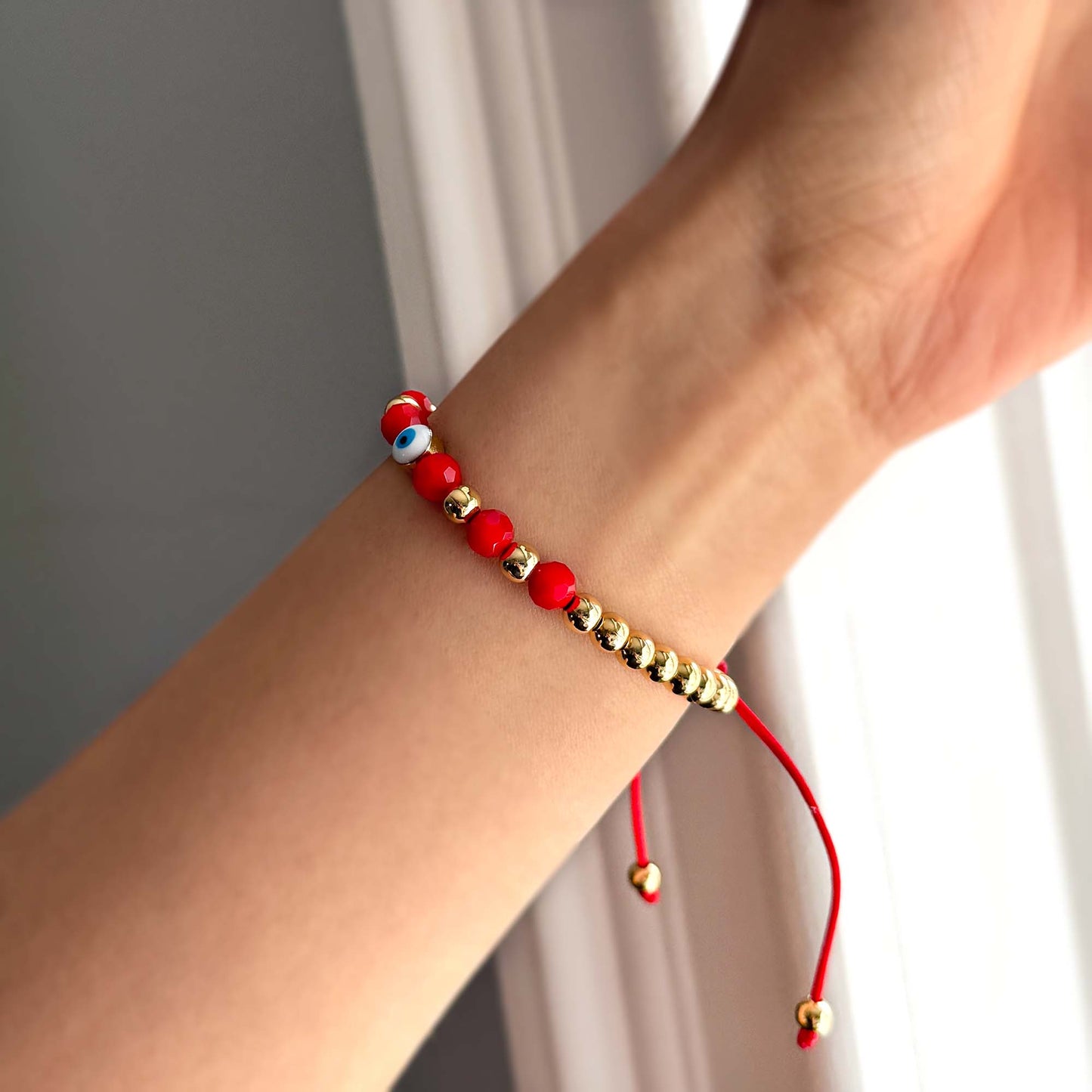 Evil Eye Red String Bracelet