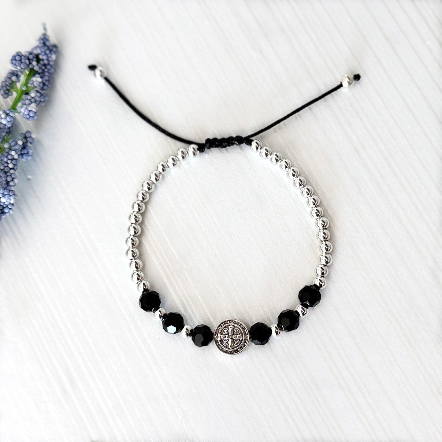 Saint Benedict Cord Bracelet