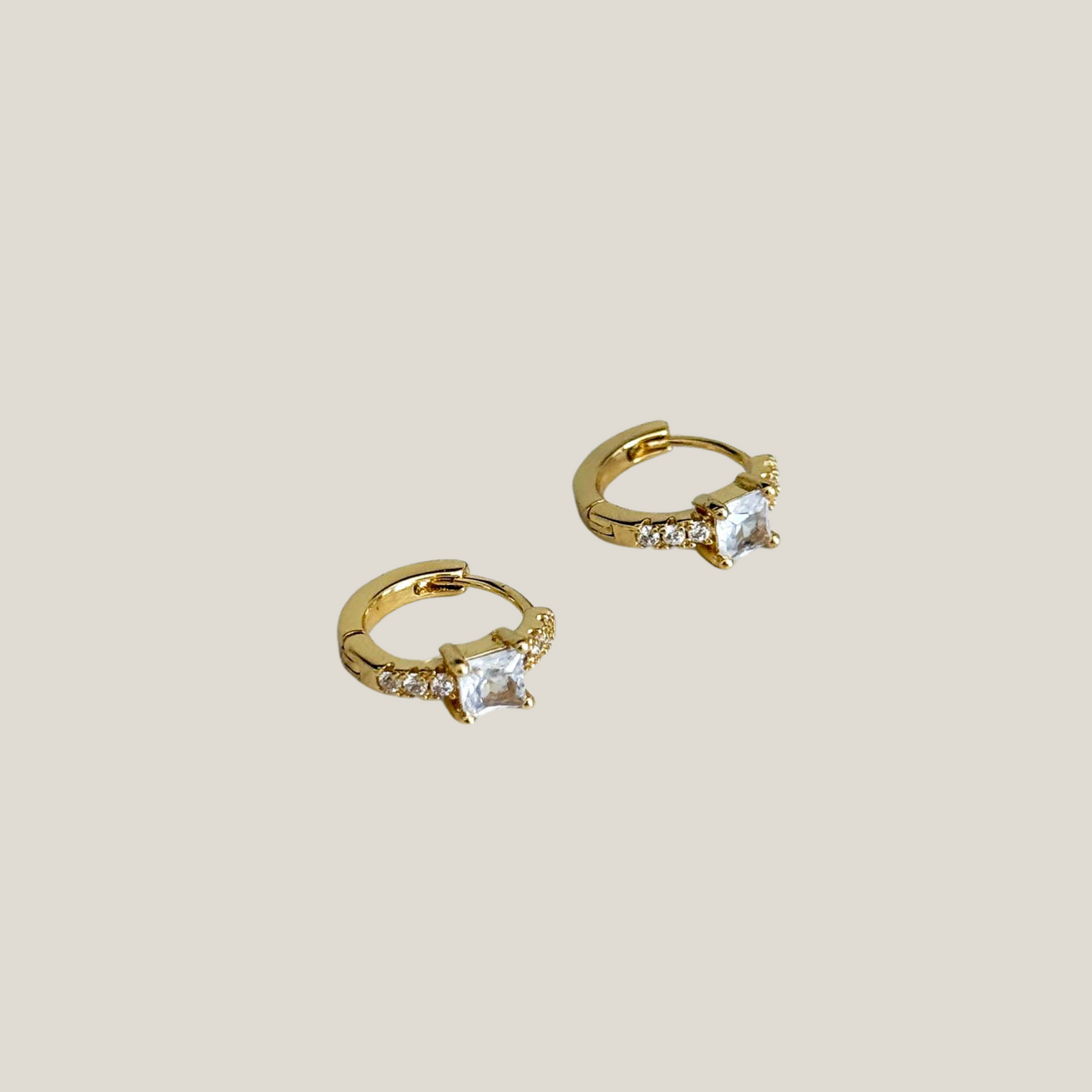 Gold Huggie Hoop Earrings