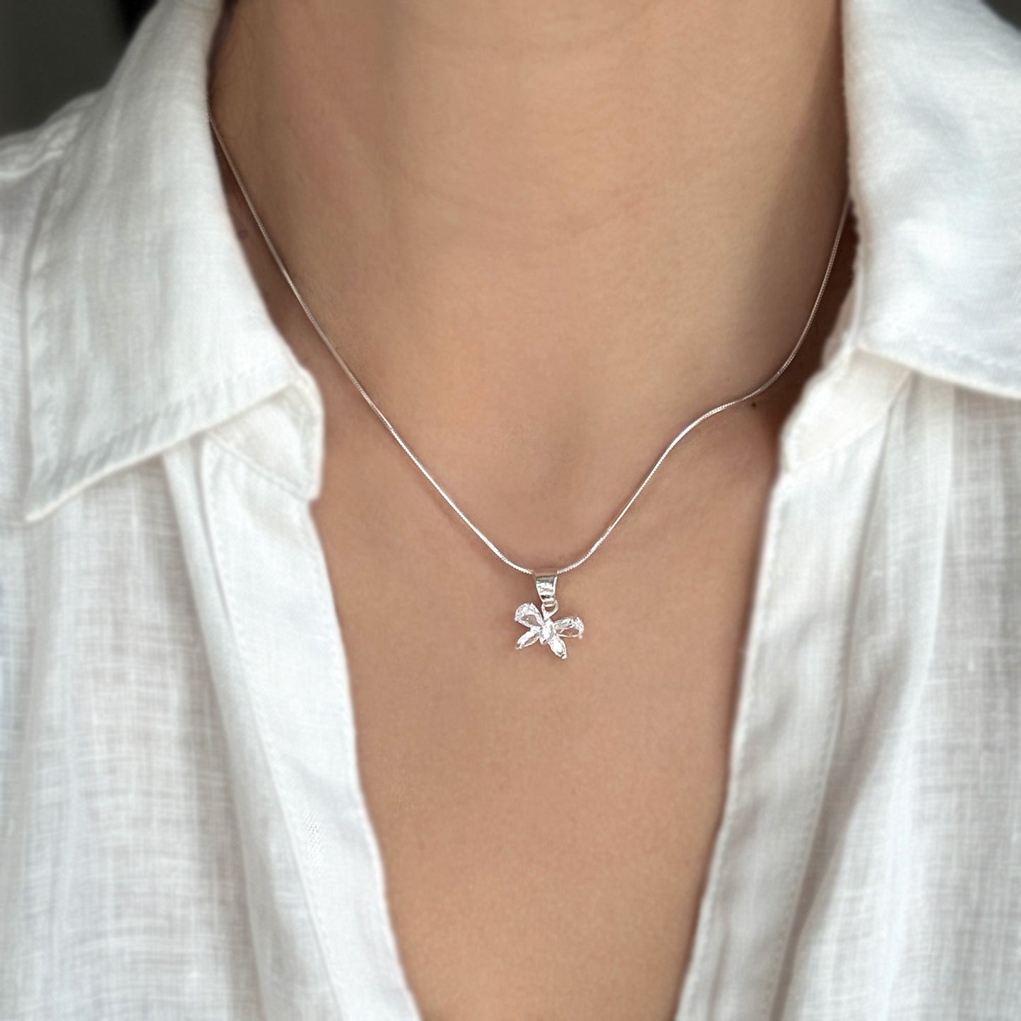 Butterfly Necklace Sterling Silver 925