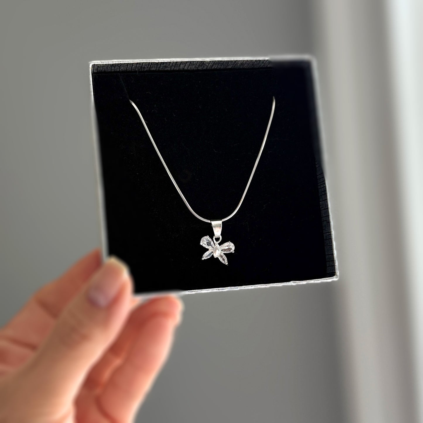 Butterfly Necklace Sterling Silver 925