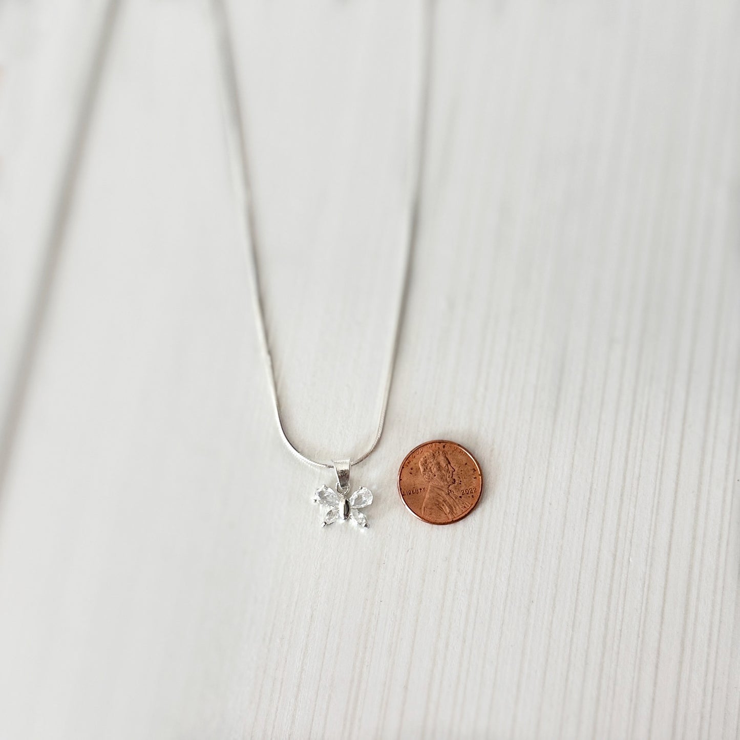 Butterfly Necklace Sterling Silver 925