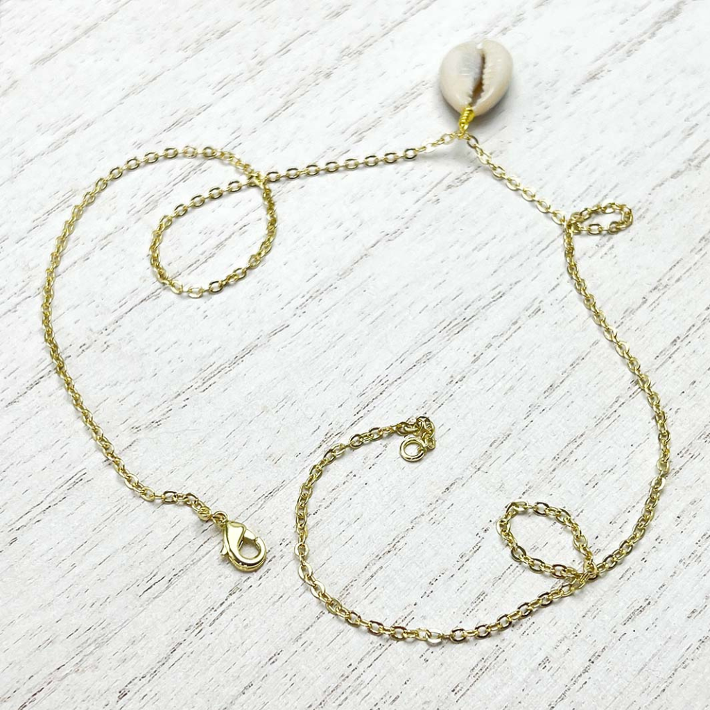 Cowrie Shell Gold Necklace