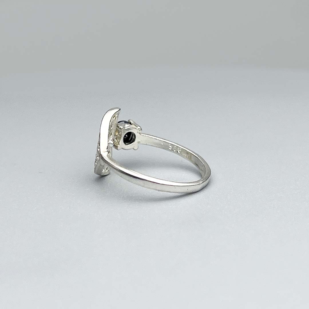 Whale Tail Silver Ring
