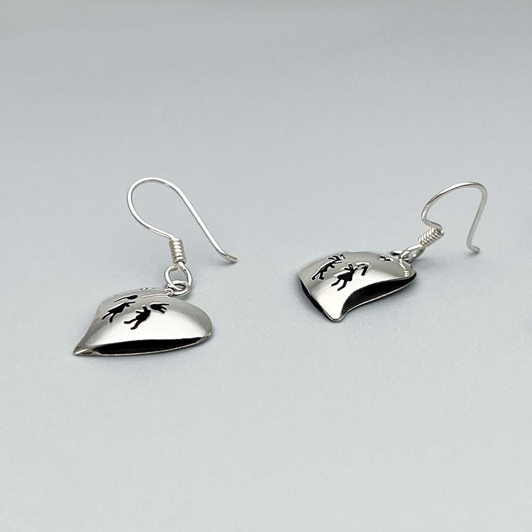 Love Silver Earrings