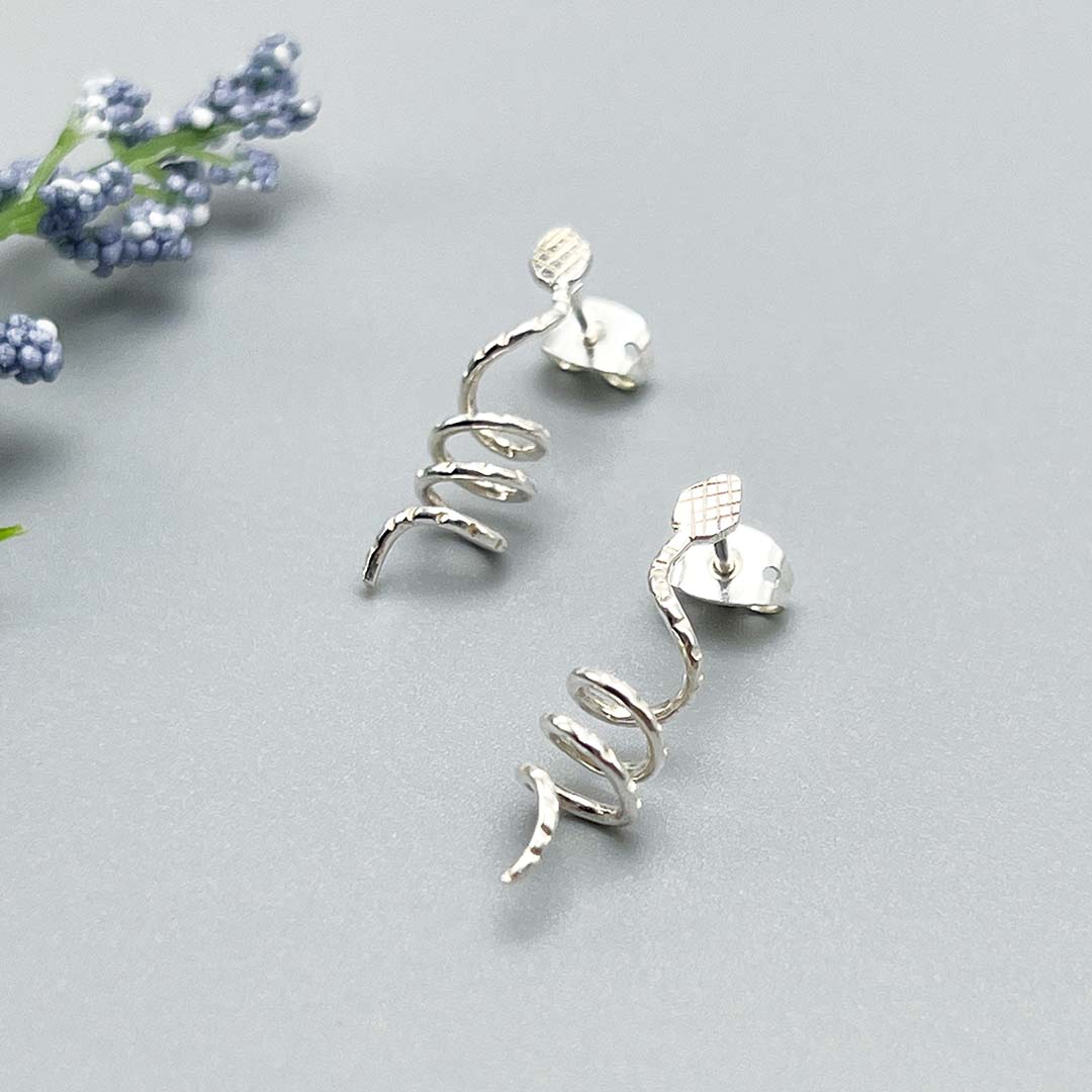 Snake Silver Earrings