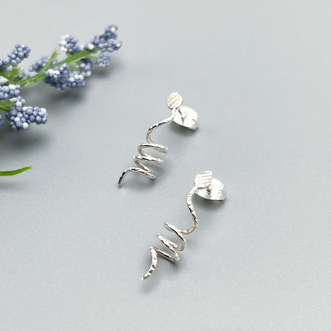 Snake Silver Earrings