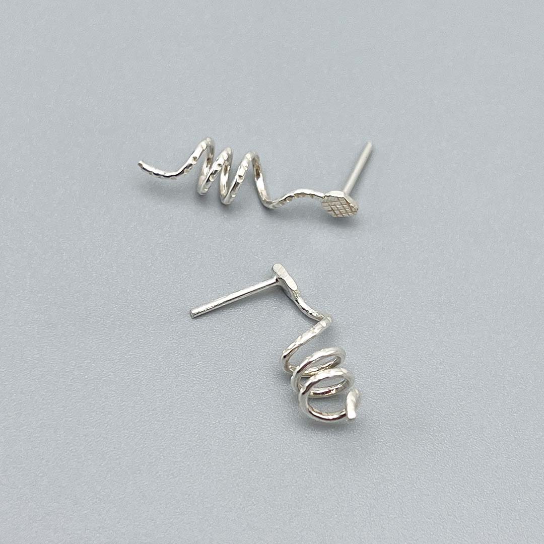 Snake Silver Earrings