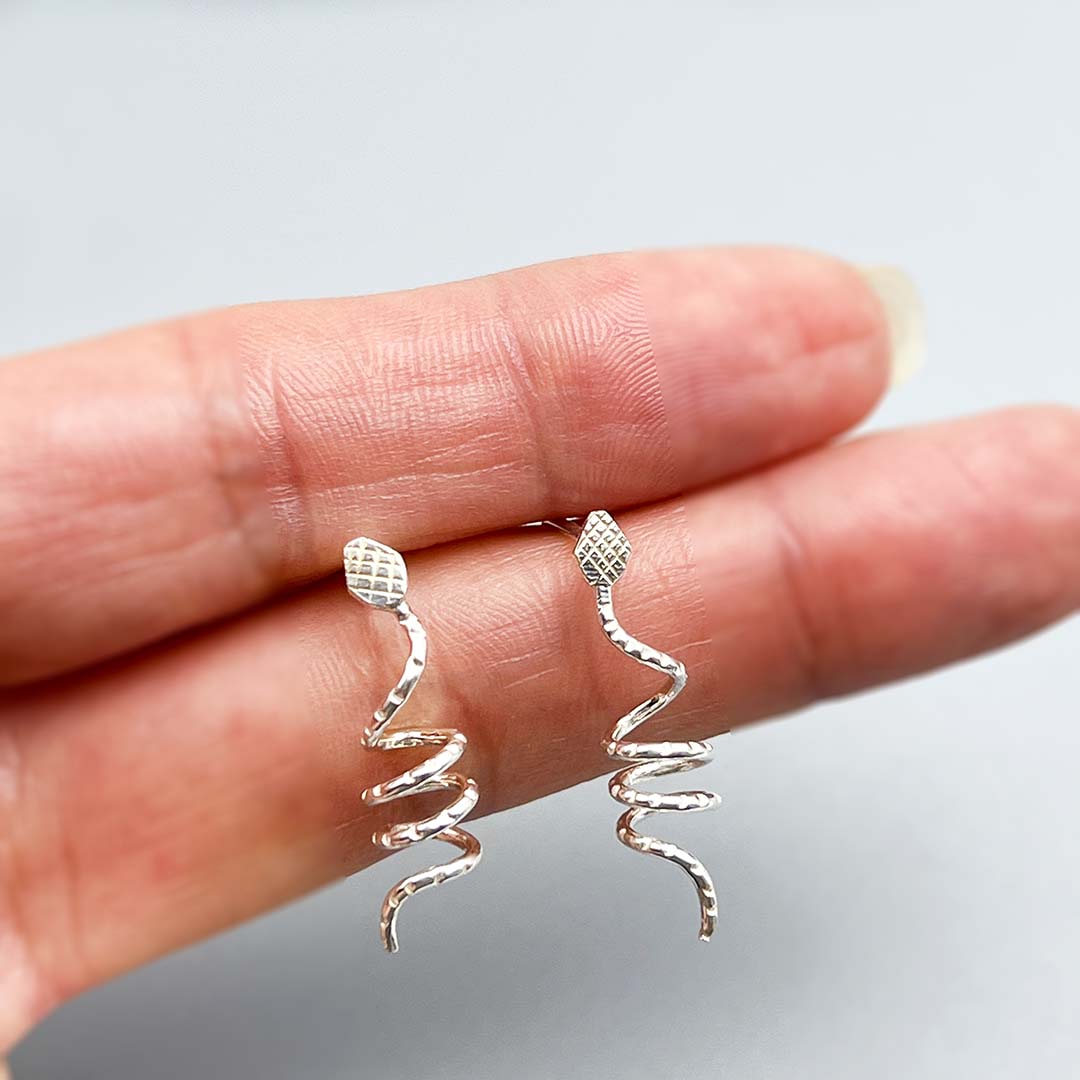 Snake Silver Earrings