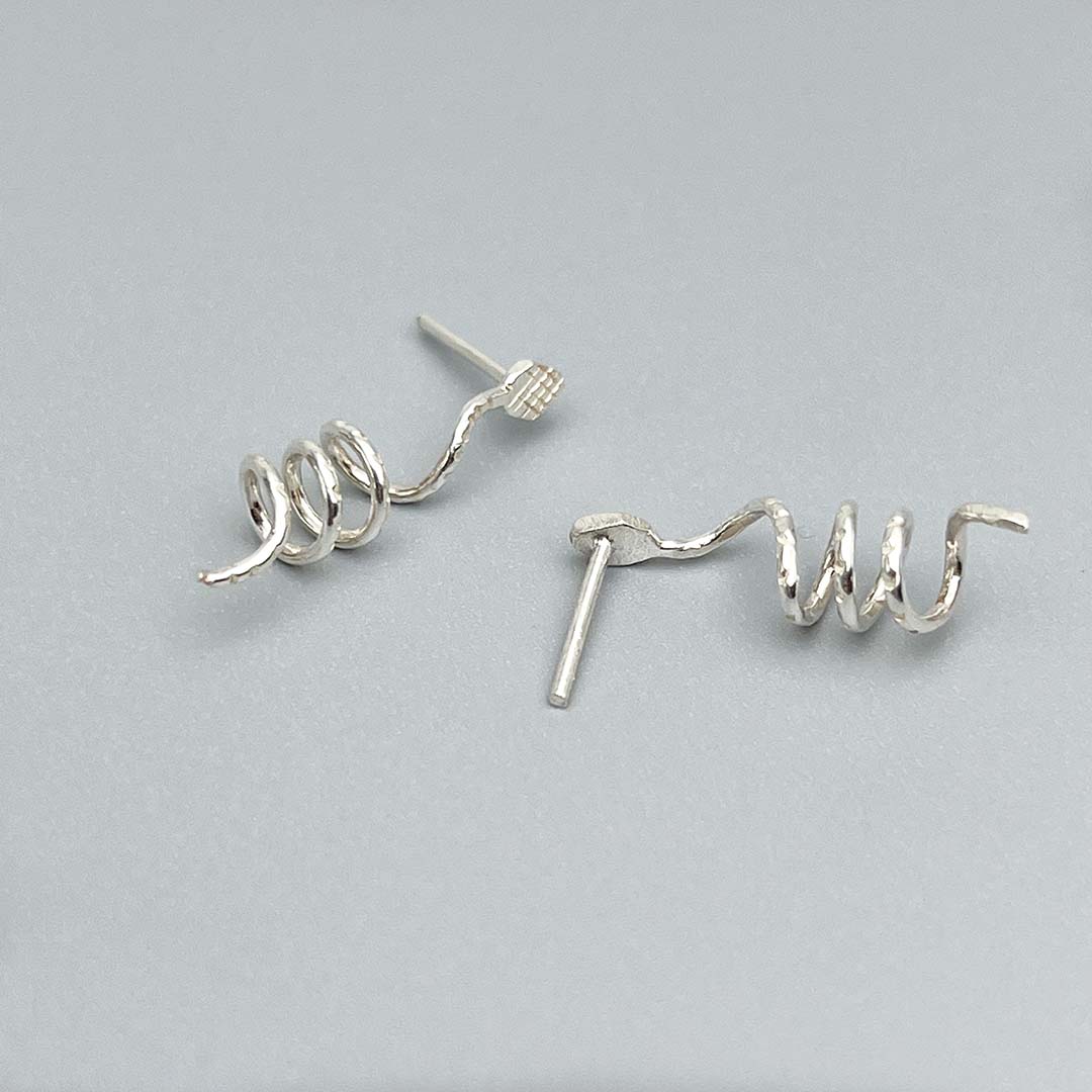 Snake Silver Earrings
