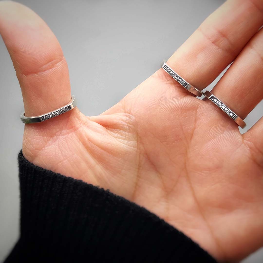Flat Top Silver Ring