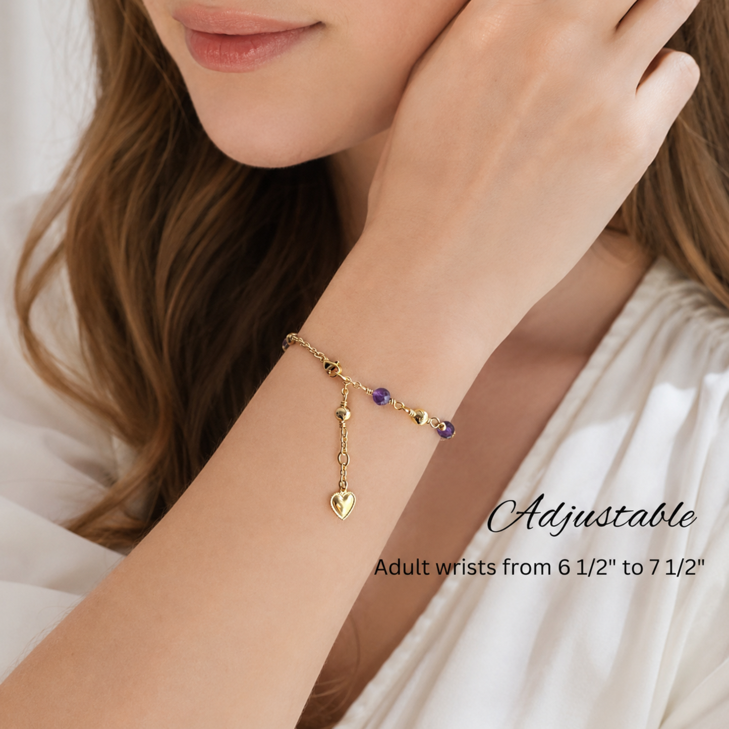 Amethyst Rosary Bracelet