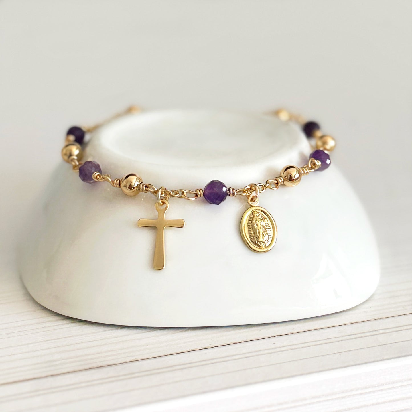 Virgin Mary Rosary Bracelet