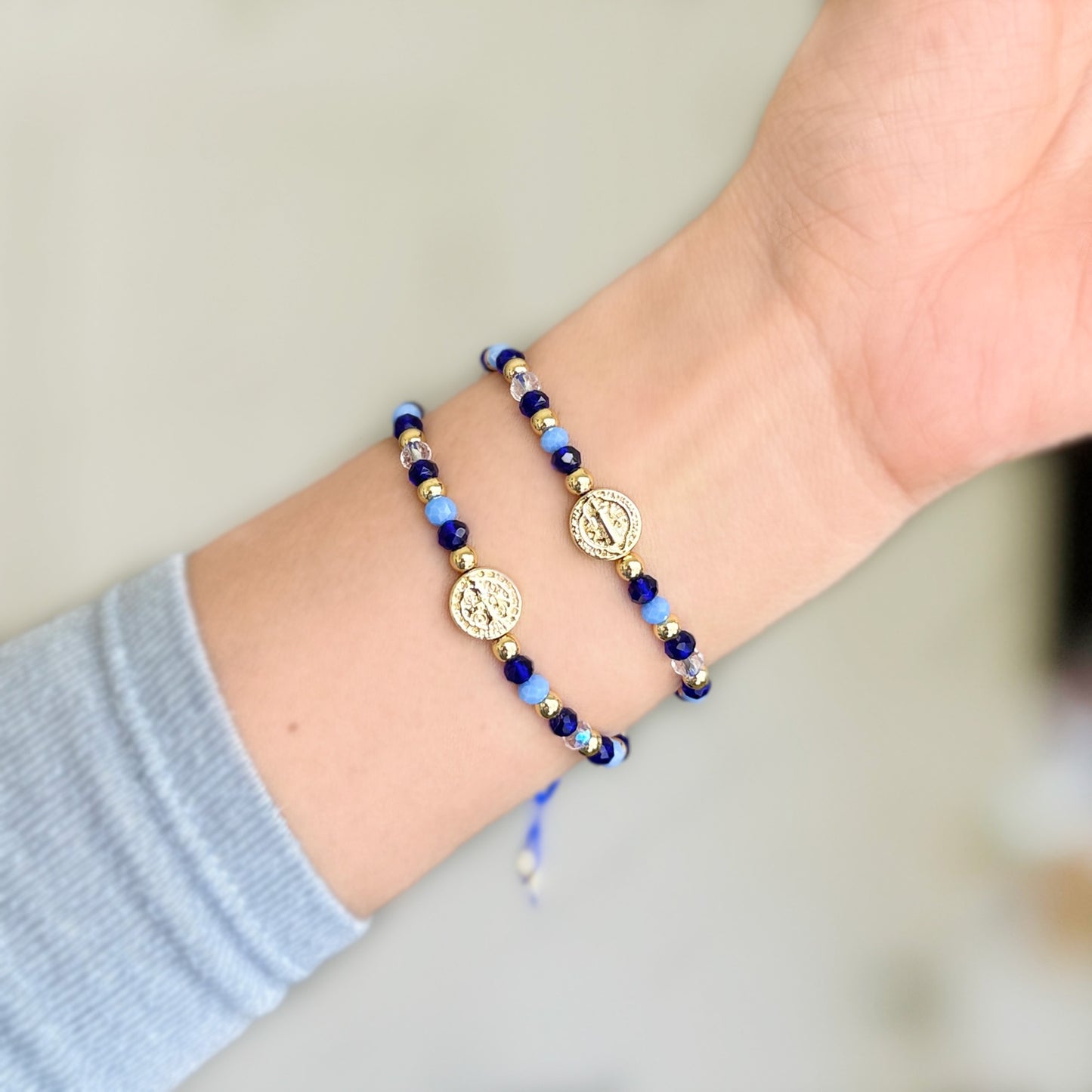 Saint Benedict Blue Bracelet