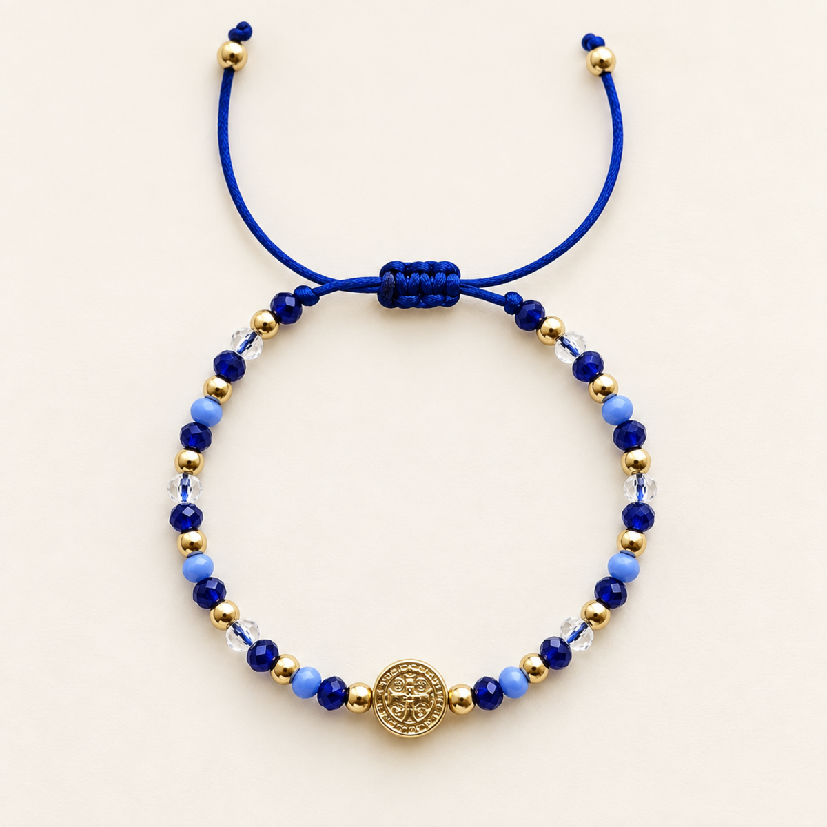 Saint Benedict Blue Bracelet
