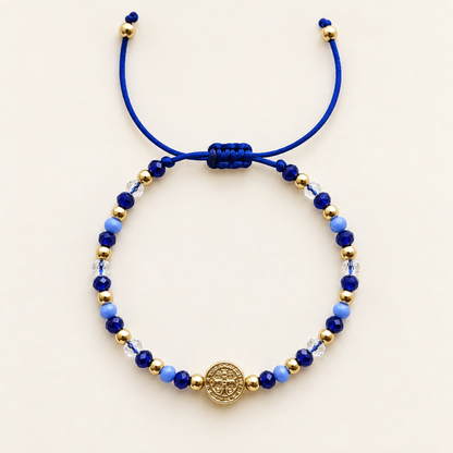 Saint Benedict Blue Bracelet
