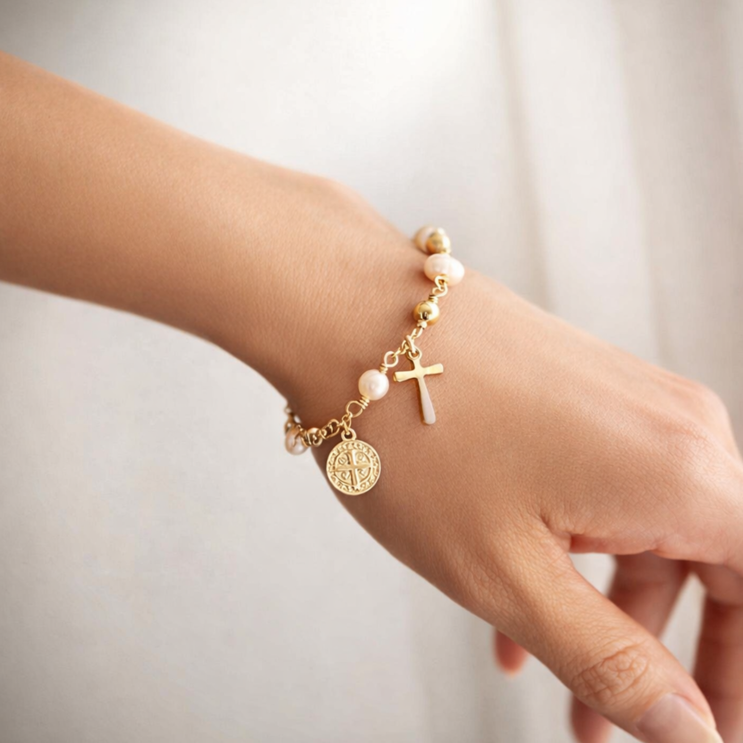 Saint Benedict Rosary Bracelet