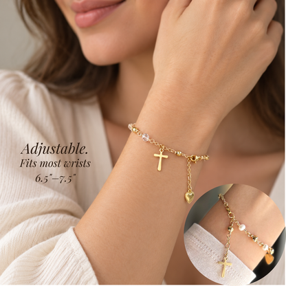 Swarovski Crystal Rosary Bracelet