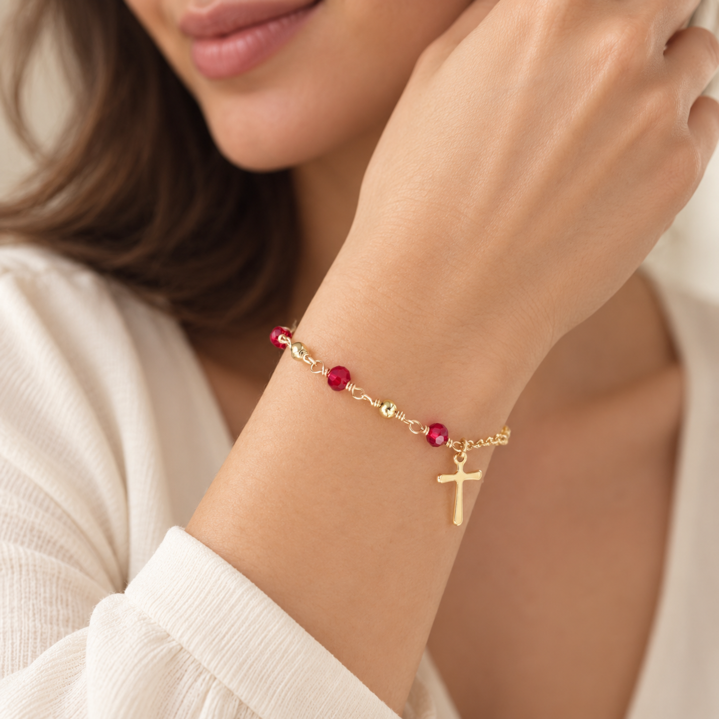 Swarovski Crystal Rosary Bracelet