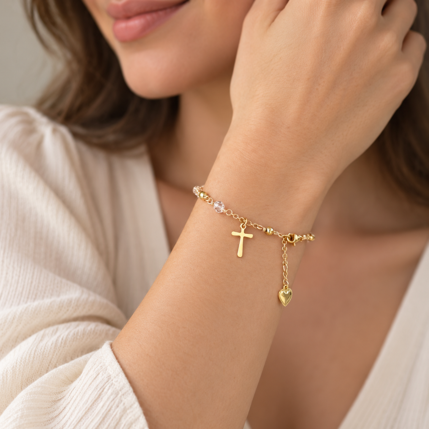Swarovski Crystal Rosary Bracelet