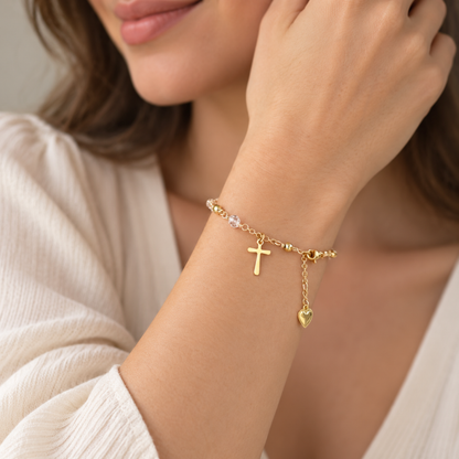Swarovski Crystal Rosary Bracelet