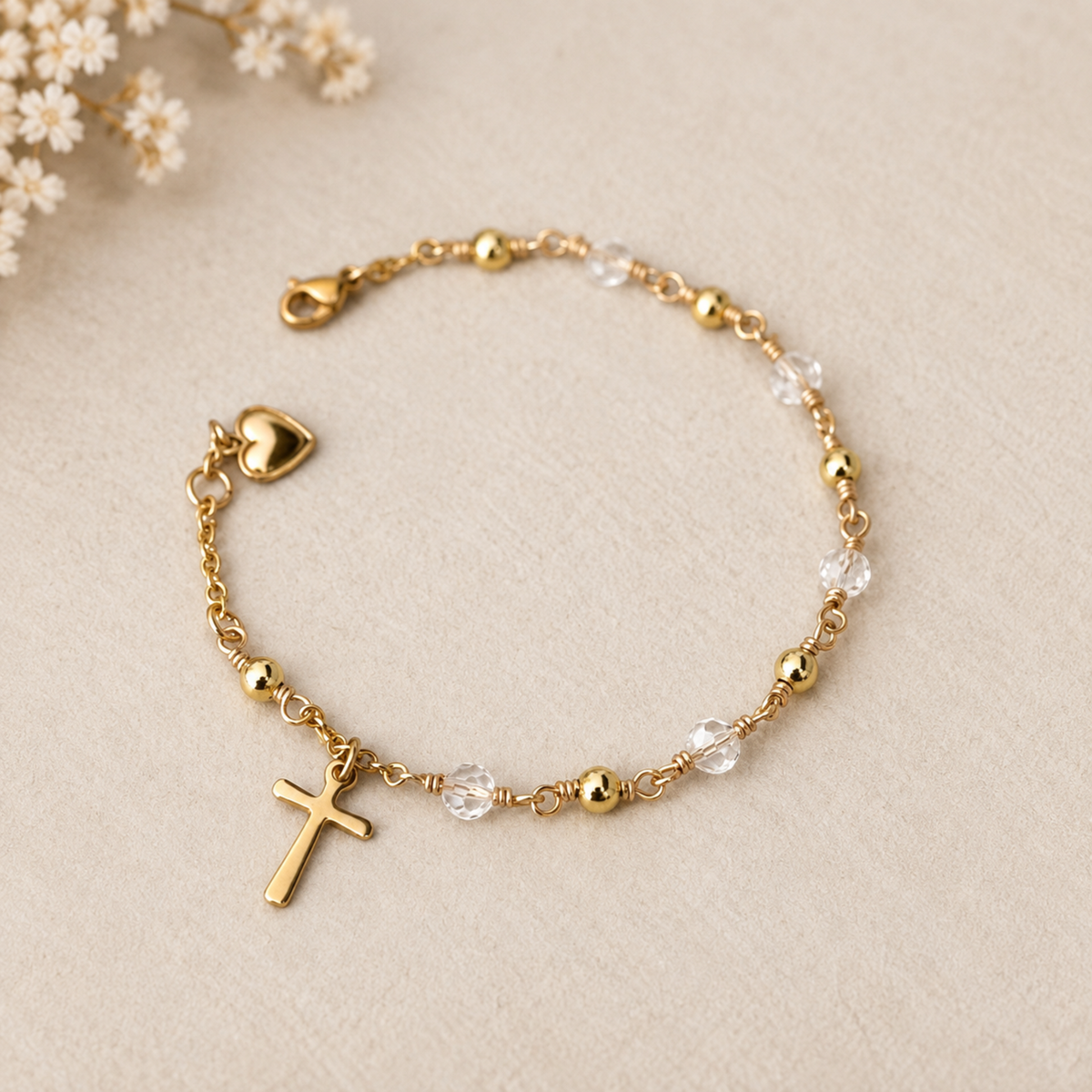 Swarovski Crystal Rosary Bracelet