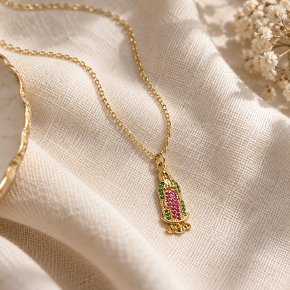 Our Lady of Guadalupe Gold Necklace