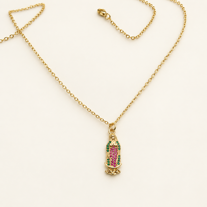 Our Lady of Guadalupe Gold Necklace