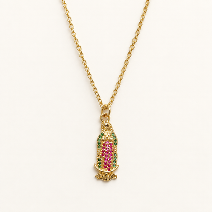 Our Lady of Guadalupe Gold Necklace
