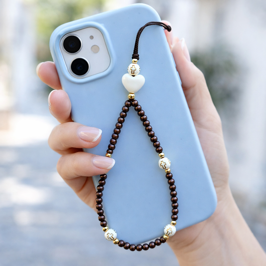 Virgin Mary Rosary Phone Charm