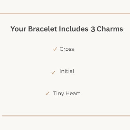 Personalized Initial Rosary Bracelet
