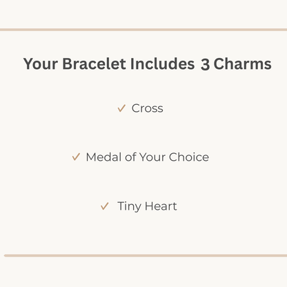 St. Benedict Silver Rosary Bracelet