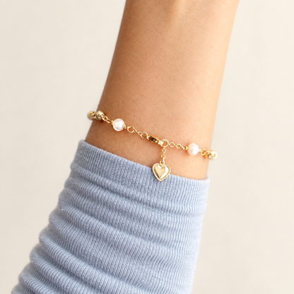 Mom and Baby Gold Elephant Bracelet