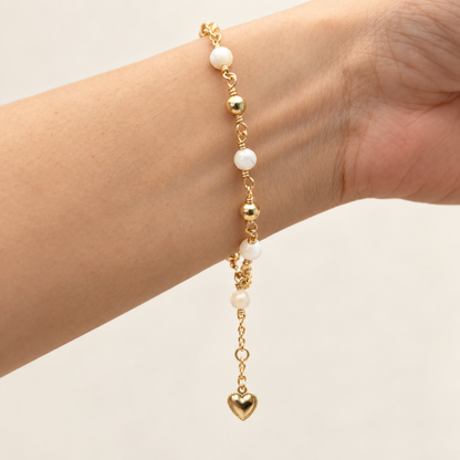 Mom and Baby Gold Elephant Bracelet
