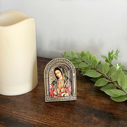 Virgin Mary Metal Plaque