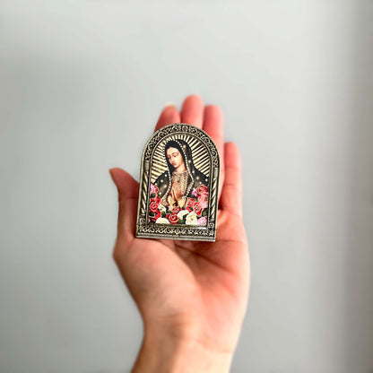 Virgin Mary Metal Plaque