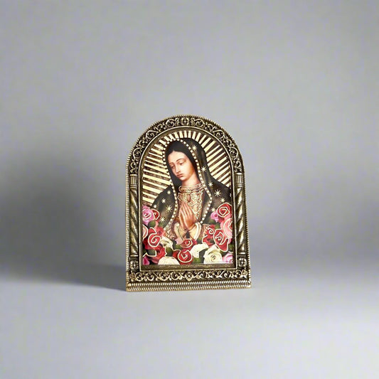 Virgin Mary Metal Plaque