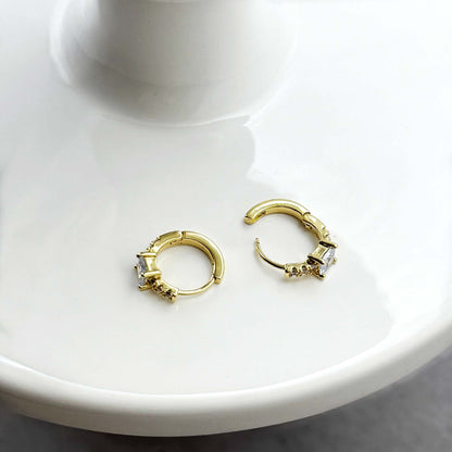 Gold Huggie Hoop Earrings