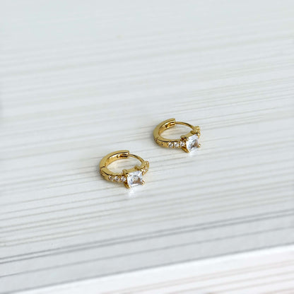 Gold Huggie Hoop Earrings