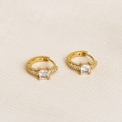 Gold Huggie Hoop Earrings